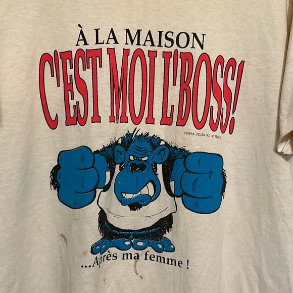 Vintage 90s Gorilla T-shirt Size L - Picture 5 of 9